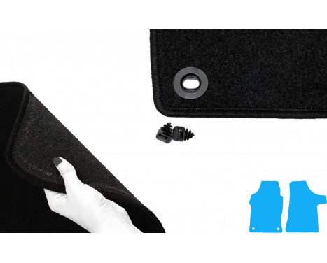 Car mats suitable for Mercedes-Benz Vito W639 2003- front set, Image 4