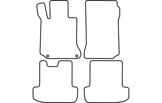 Car mats suitable for Mercedes E-Class W207 Coupe 2009-