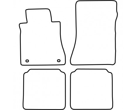Car mats suitable for Mercedes S Class W126 1971-1991, Image 2