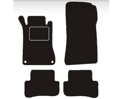 Car mats suitable for Mercedes W204 C-Class 2007 ->