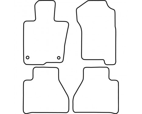 Car mats suitable for Mercedes X-Class (W470) 2021 - 4-piece, Image 2