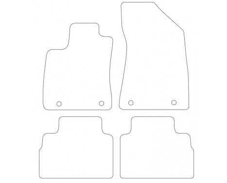 Car mats suitable for MG ZS EV 2019- 4-piece, Image 2