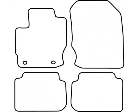 Car mats suitable for Mitsubishi Colt from 2009 (excluding heating), Image 2