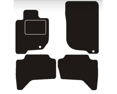 Car mats suitable for Mitsubishi L200 club cab 2006 ->
