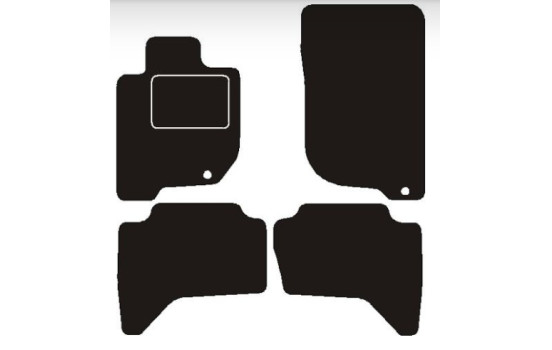 Car mats suitable for Mitsubishi L200 club cab 2006 ->
