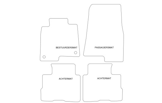 Car mats suitable for Mitsubishi Pajero 3drs 2000-2003 4-de, Image 2