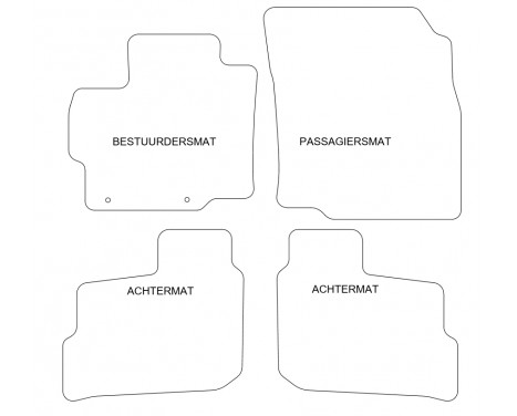 Car mats suitable for Mitsubishi Space Star 2016- 4-piece, Image 2