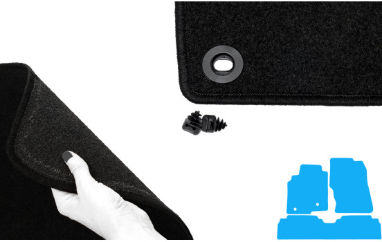Car mats suitable for Nissan Almera Tino 2000-2006 3-piece, Image 5