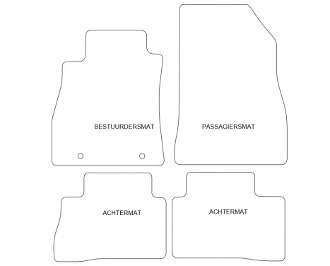 Car mats suitable for Nissan Juke 2010-2014 4-piece, Image 4