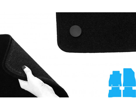 Car mats suitable for Nissan Juke 2014-2019 4-piece, Image 5