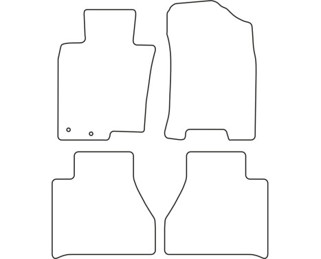 Car mats suitable for Nissan Navara (D23) 2016- & Renault Alaskan 2017- 4-piece, Image 2