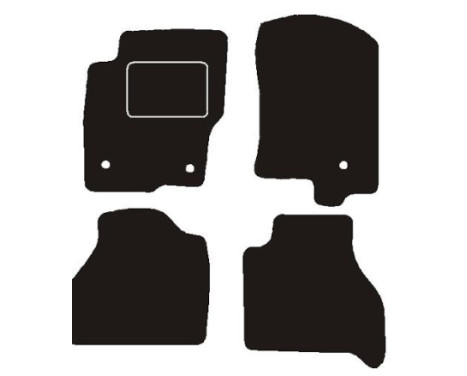Car mats suitable for Nissan Navara double cab 2011->
