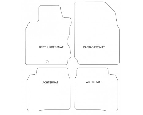 Car mats suitable for Nissan Note 2006-2013 4-piece, Image 4