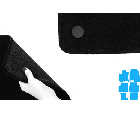 Car mats suitable for Nissan Qashqai +2 2008- 6-piece, Image 5