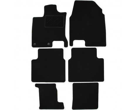 Car mats suitable for Nissan Qashqai +2 2008- 6-piece
