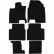 Car mats suitable for Nissan Qashqai +2 2008- 6-piece