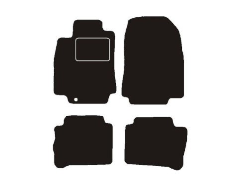 Car mats suitable for Nissan Tiida 2008 ->