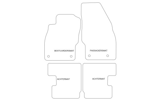 Car mats suitable for Opel Adam 2013- 4-piece, Image 4