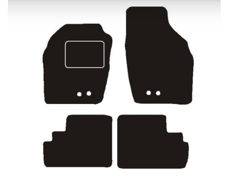Car mats suitable for Opel Agila 2004 - 2008