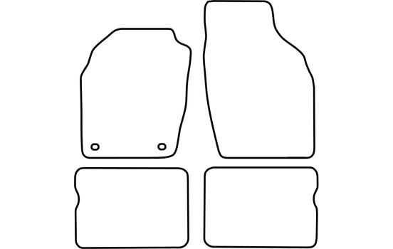 Car mats suitable for Opel Agila A 2000-2002