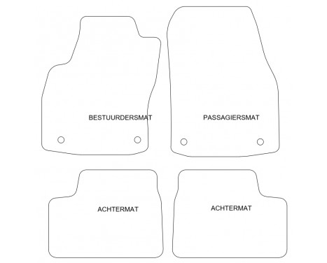 Car mats suitable for Opel Astra H 2004-2010 4-piece, Image 4