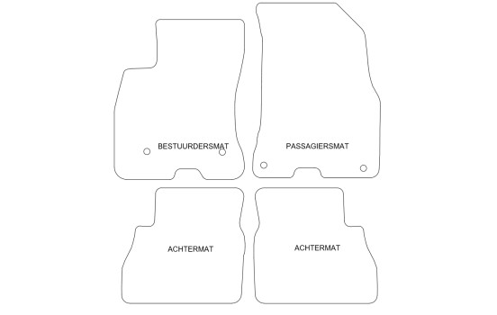 Car mats suitable for Opel Combo D 2012- set of 4, Image 2