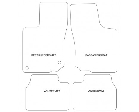 Car mats suitable for Opel Corsa B / Tigra 4-piece, Image 6