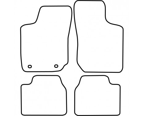 Car mats suitable for Opel Corsa B / Tigra A 1993-2000 4 de, Image 2