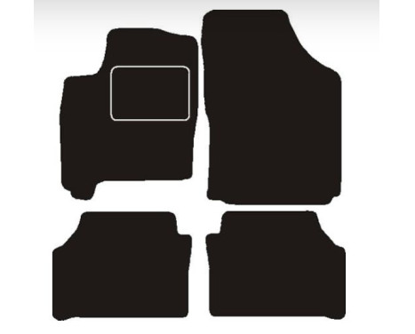 Car mats suitable for Opel meriva a 2003 - 2004