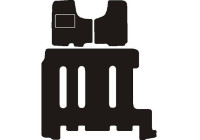 Car mats suitable for Opel Vivaro A 9 persons 2001-