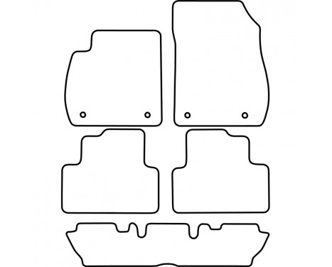 Car mats suitable for Opel Zafira C 2012- (7-Persons), Image 2