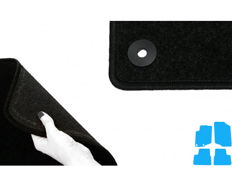 Car mats suitable for Peugeot 207, 207CC 2006-2012 4-piece, Image 2