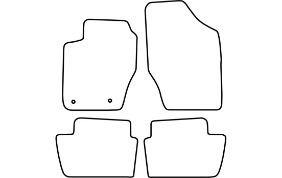 Car mats suitable for Peugeot 307, Citroen C4 2001-2009 4-d, Image 4