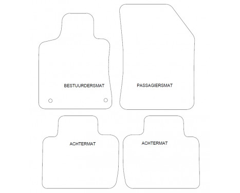 Car mats suitable for Peugeot 508 2018 - 4-piece, Image 2