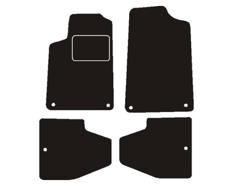 Car mats suitable for Peugeot 607 2000-