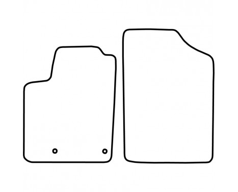 Car mats suitable for Peugeot Partner 2005-2008 (only for, Image 2