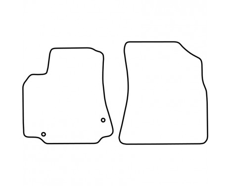 Car mats suitable for Peugeot Partner 2008- (only for), Image 2