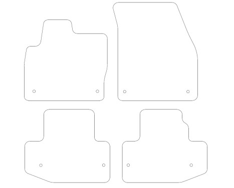 Car mats suitable for Range Rover Evoque Cabrio 2016- 4-piece, Image 2