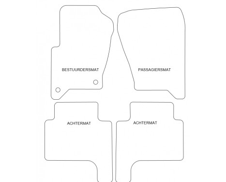 Car mats suitable for Range Rover Sport 2005 4-piece, Image 2