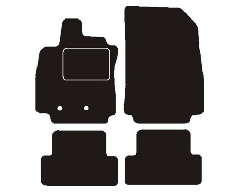 Car mats suitable for Renault Clio 2009 - 2012