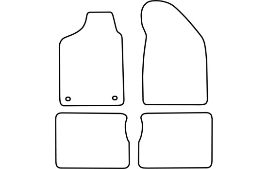 Car mats suitable for Renault Clio I 1991-1998 4-piece, Image 2