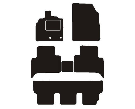 Car mats suitable for Renault Grand Scenic III 7-seater 2009 - 2016