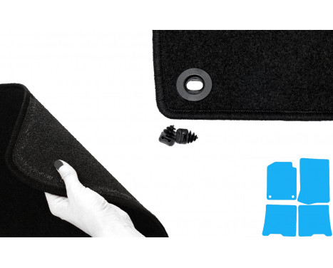 Car mats suitable for Renault Kangoo 2002-2007 set of 4, Image 4