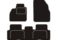 Car mats suitable for Renault Megane Scenic with storage compartments 2003-