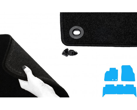 Car mats suitable for Renault Scenic II 2003-2009 swb 5-piece, Image 4