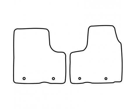 Car mats suitable for Renault Trafic 2014- (only for), Image 2