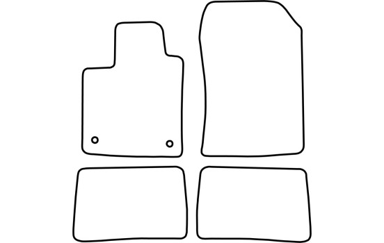 Car mats suitable for Renault Twingo 2007-2011, Image 2