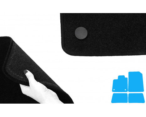 Car mats suitable for Renault Twingo II 2011-2014 4-piece, Image 4