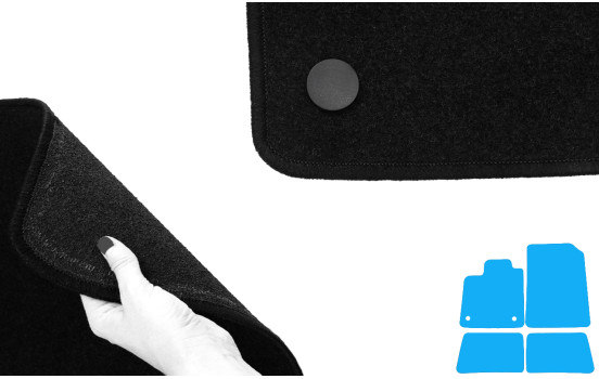 Car mats suitable for Renault Twingo II 2011-2014 4-piece, Image 4
