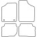 Car mats suitable for Rover 100 1990-1997, Thumbnail 2